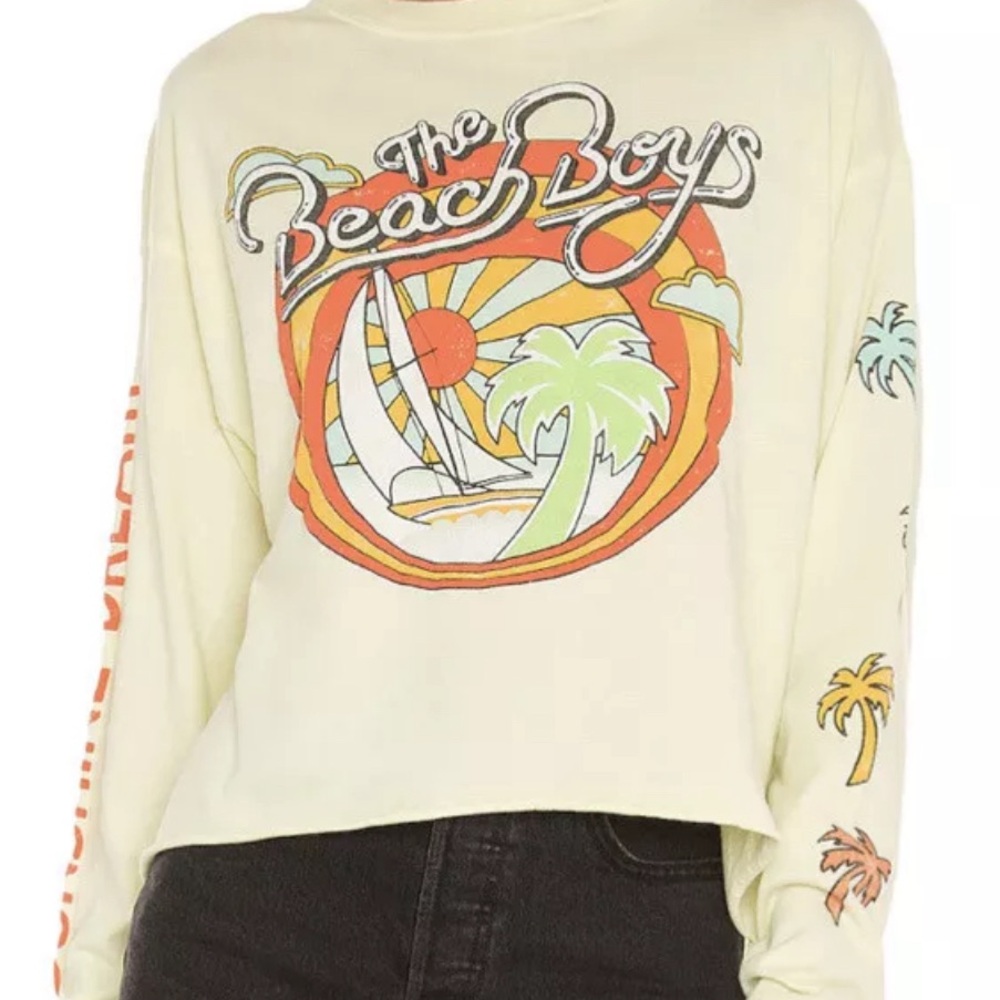 Free People Daydreamer "The Beach Boys" Long Sleeve Tee